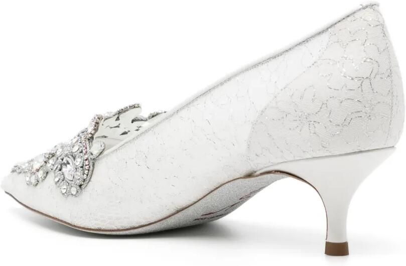 René Caovilla Veneziana pumps met kitten hak Wit - Foto 2