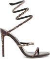 René Caovilla x Swarovski 105 mm Cleo sandalen Bruin - Bruin