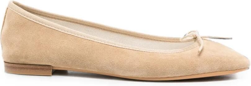 Repetto Ballerina's met strikdetail Beige