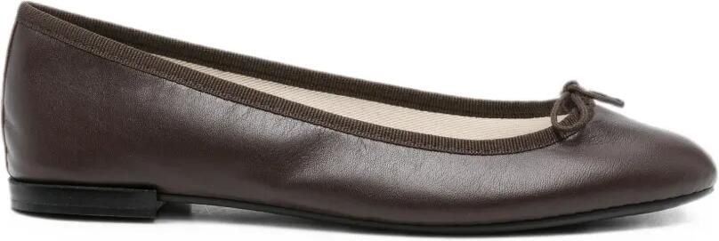 Repetto Ballerina's met strikdetail Bruin