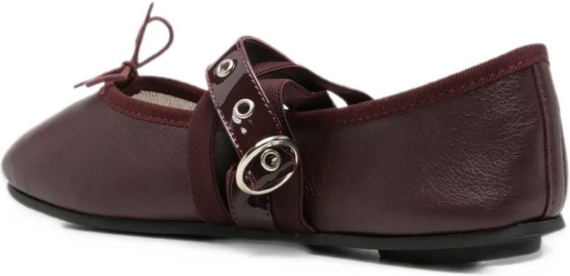 Repetto buckle-strap bow-detail ballet flats Rood - Foto 2