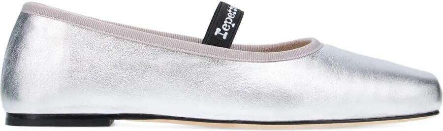 Repetto Lisbeth ballerina's met vierkante neus Zilver