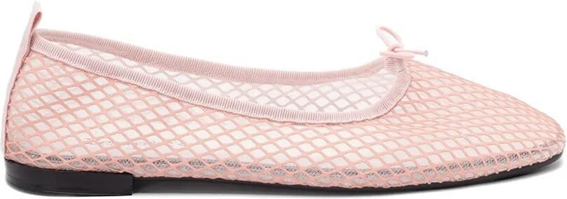 Repetto Mesh ballerina's met strikdetail Wit