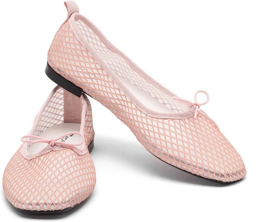 Repetto Mesh ballerina's met strikdetail Wit - Foto 2