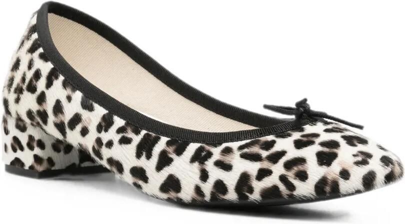 Repetto Pumps met luipaardprint en strikdetail Wit - Foto 2