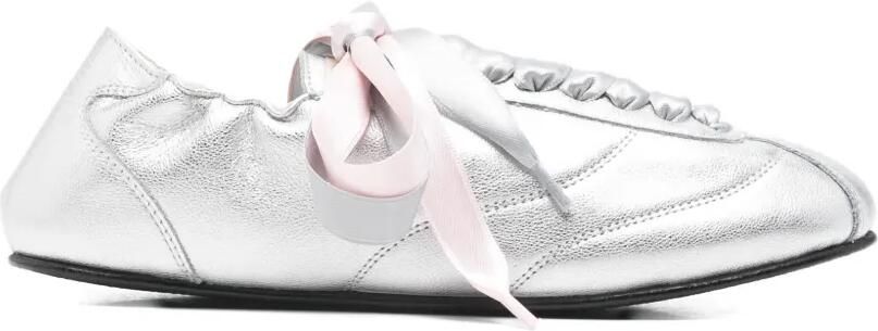 Repetto Sneakers met lint Zilver