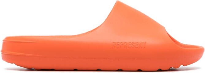 Represent Slippers met logo Oranje