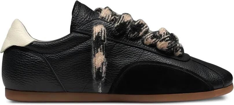 Represent Low-Pro leren sneakers Zwart