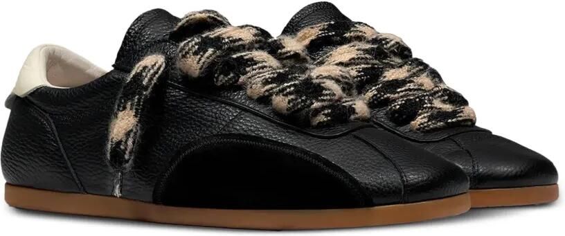 Represent Low-Pro leren sneakers Zwart - Foto 4