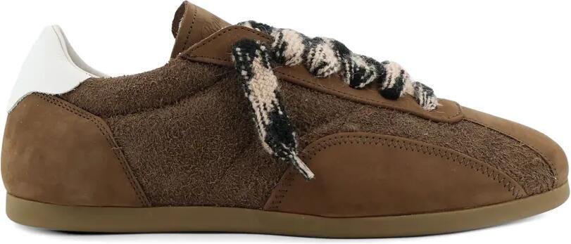 Represent Low-Pro Nubuck sneakers met veters en patroon Bruin