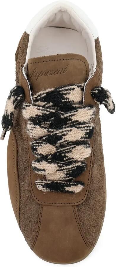 Represent Low-Pro Nubuck sneakers met veters en patroon Bruin - Foto 2