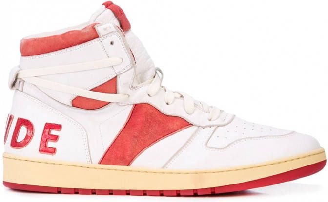 RHUDE BBall high-top sneakers Wit