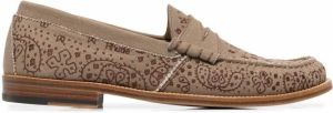 Rhude Loafers met bandanaprint Bruin