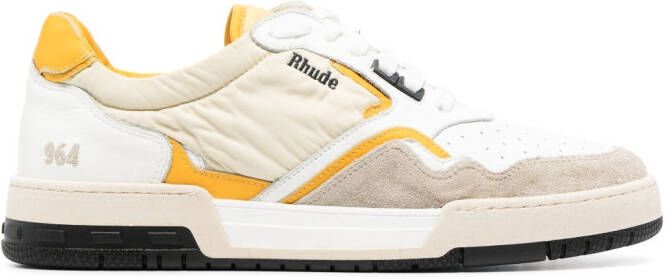 RHUDE Race low-top sneakers Wit