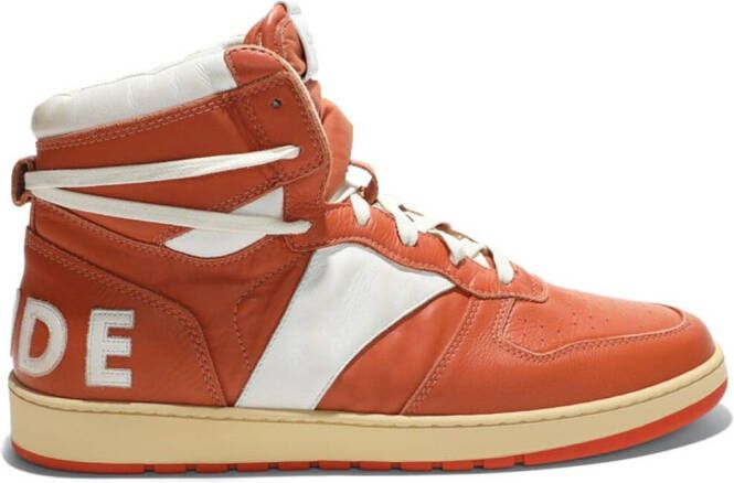 RHUDE Rhecess high-top sneakers Oranje