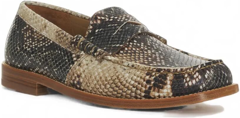 RHUDE Penny loafers met slangenhuid-effect Beige - Foto 2