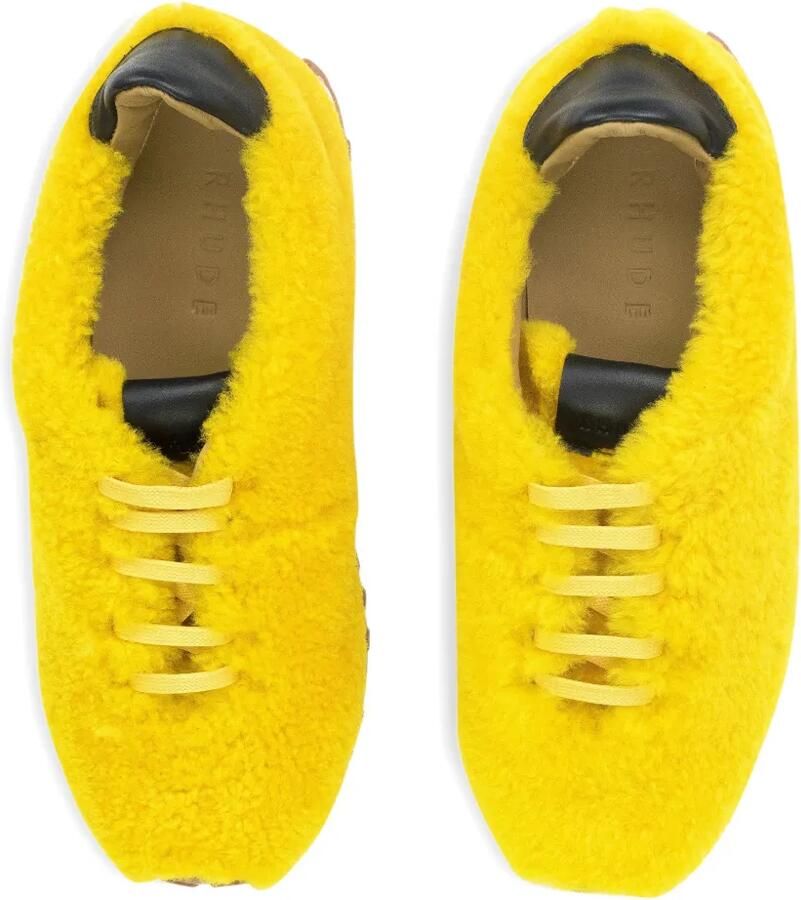 RHUDE Sherpa Runner high-top sneakers Geel - Foto 2