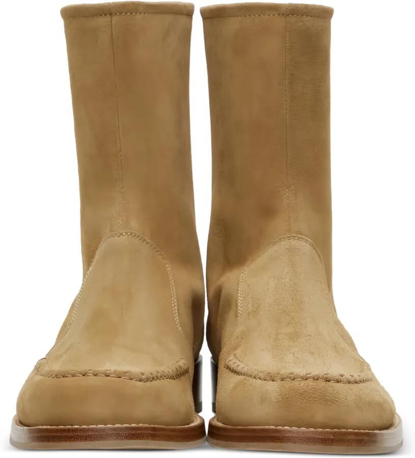 RHUDE Suède laarzen Beige - Foto 2