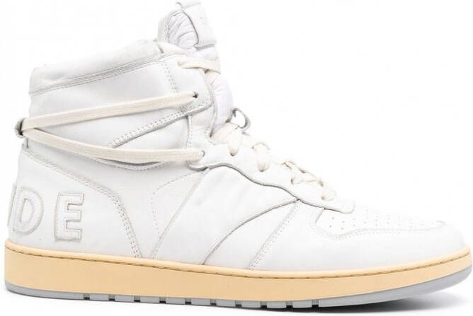 RHUDE Sneakers met leren vlakken Wit