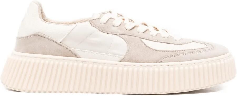 Rhun 1989 sneakers met plateauzool en vlakken Beige