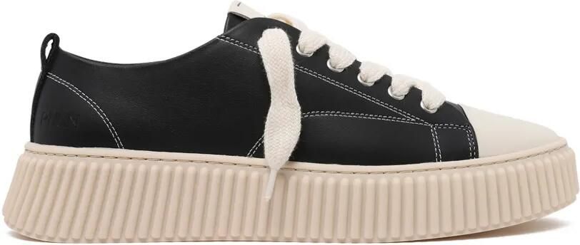 Rhun 2020 contrast-stitched platform sneakers Zwart
