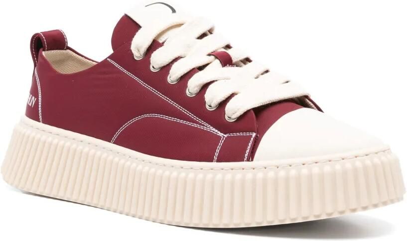 Rhun 2020 Treble sneakers met geribbelde zool Rood