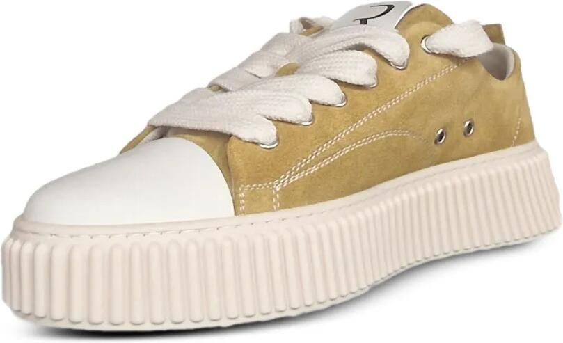 Rhun 2020 Treble suède sneakers met plateauzool Geel - Foto 2