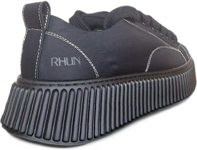Rhun 2025 sneakers met contrasterende stiksels en plateauzool Zwart - Foto 3