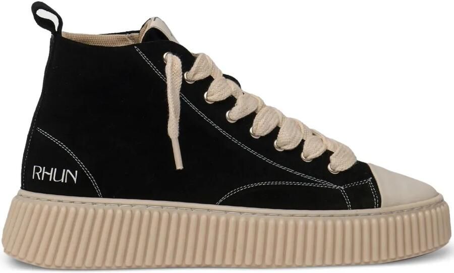 Rhun High-top sneakers met uitlopende zool Zwart