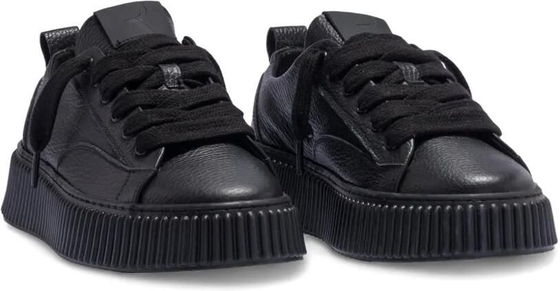 Rhun Treble 2019 leren sneakers met textuur Zwart - Foto 2