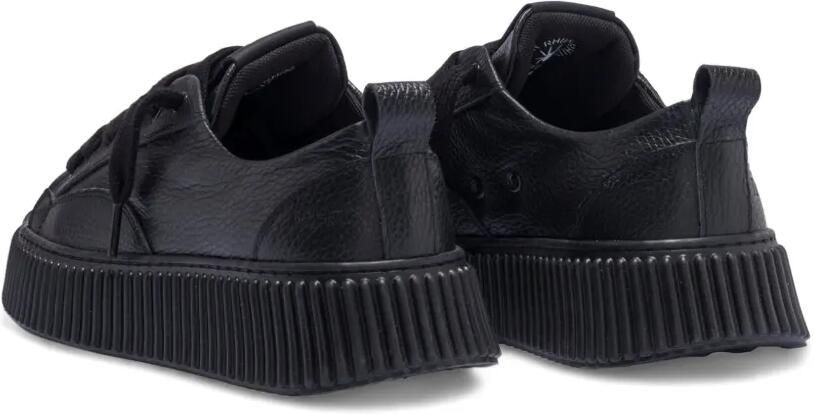 Rhun Treble 2019 leren sneakers met textuur Zwart - Foto 3