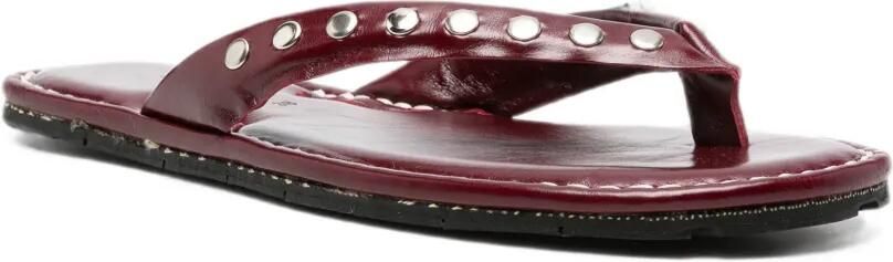 RIA MENORCA Dali sandalen verfraaid met studs Rood - Foto 4