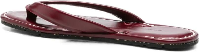 RIA ORCA Leru sandalen met contrasterende stiksels Rood