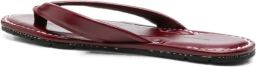 RIA ORCA Leru sandalen met contrasterende stiksels Rood