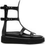 Rick Owens Sandalen met open neus Zwart - Thumbnail 1