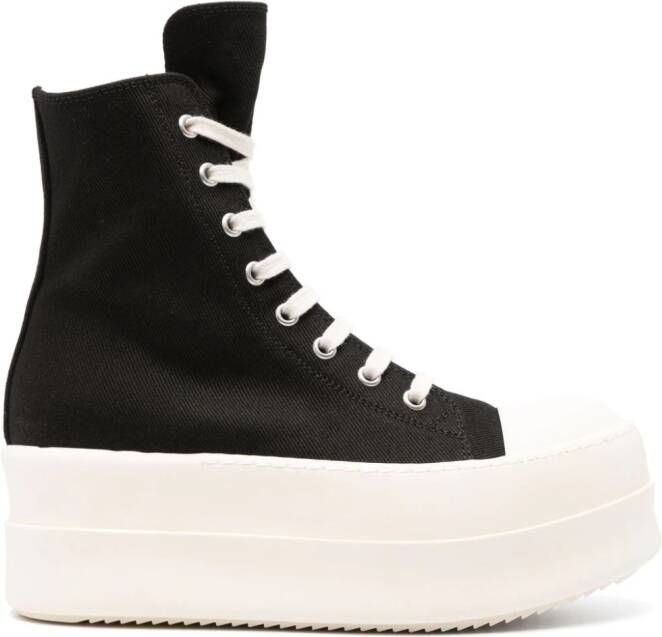 Rick Owens DRKSHDW Double Bumper sneakers met chunky zool Zwart