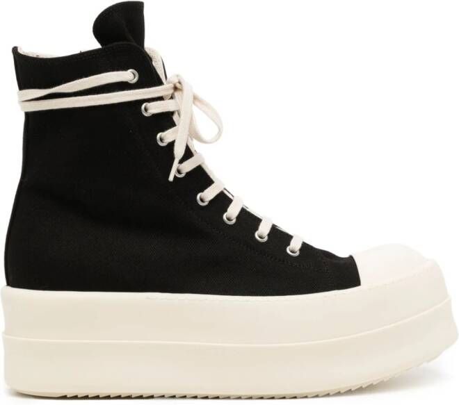 Rick Owens DRKSHDW Double Bumper high-top sneakers Zwart