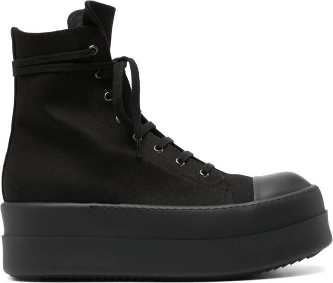 Rick Owens DRKSHDW Double Bumper high-top sneakers Zwart
