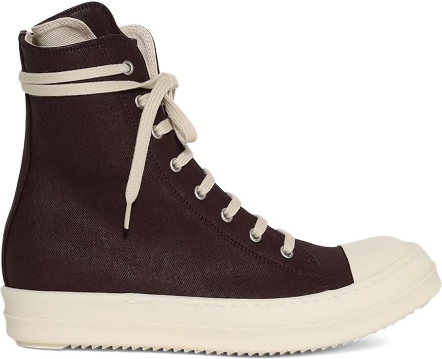 Rick Owens DRKSHDW 35 mm denim high-top sneakers Bruin