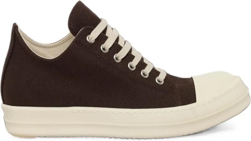 Rick Owens DRKSHDW Denim sneakers met overdyed-effect Bruin
