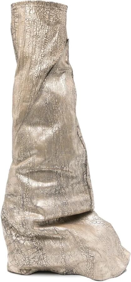 Rick Owens DRKSHDW Fetish laarzen Goud