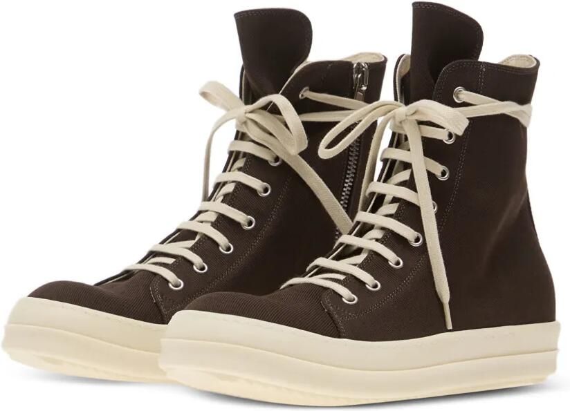 Rick Owens DRKSHDW High-top denim sneakers Bruin - Foto 3
