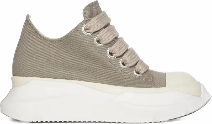 Rick Owens DRKSHDW Jumbolace abstract low sneakers Beige