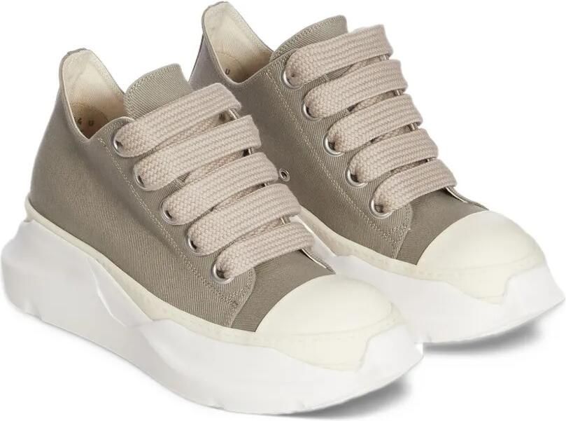 Rick Owens DRKSHDW Jumbolace abstract low sneakers Beige - Foto 2