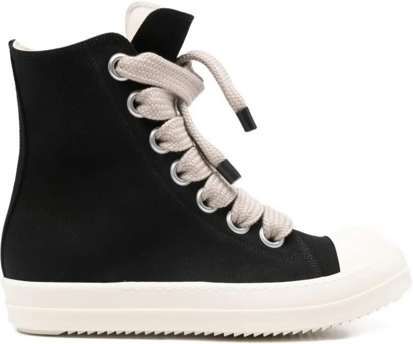 Rick Owens DRKSHDW Jumbolaced high-top sneakers Zwart