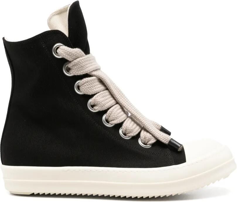 Rick Owens DRKSHDW Jumbolaced high-top sneakers Zwart