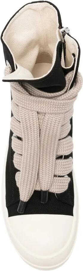 Rick Owens DRKSHDW Jumbolaced high-top sneakers Zwart - Foto 4