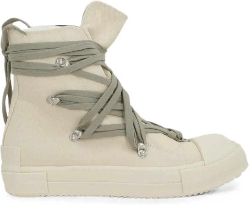 Rick Owens DRKSHDW Megalace high-top sneakers Beige