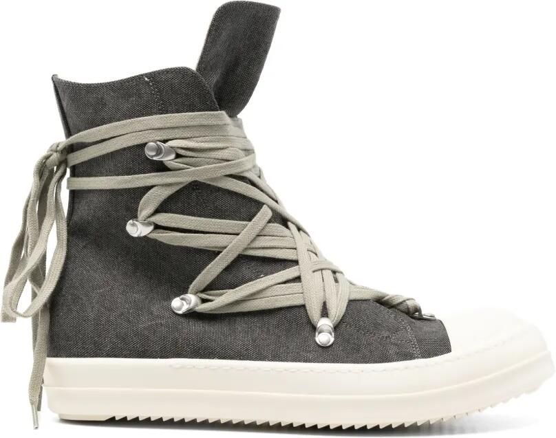 Rick Owens DRKSHDW Megalace high-top sneakers Grijs