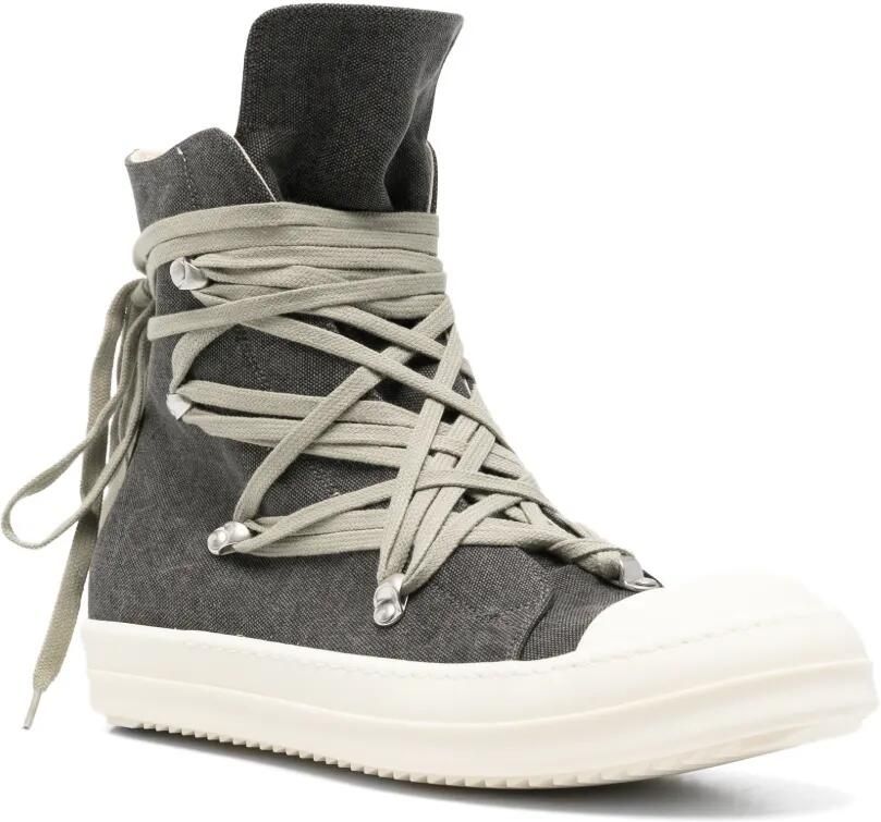 Rick Owens DRKSHDW Megalace high-top sneakers Grijs - Foto 3